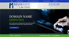 Desktop Screenshot of manevitzlaw.com