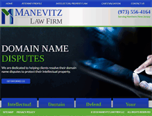 Tablet Screenshot of manevitzlaw.com